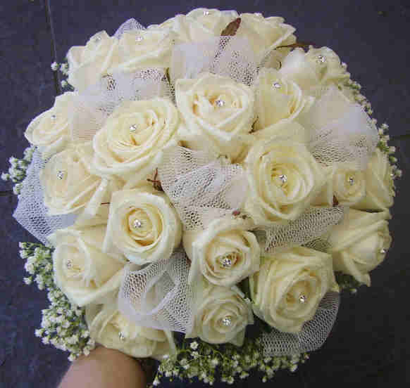 Eileen Jenkins Brides All Rose hand tied